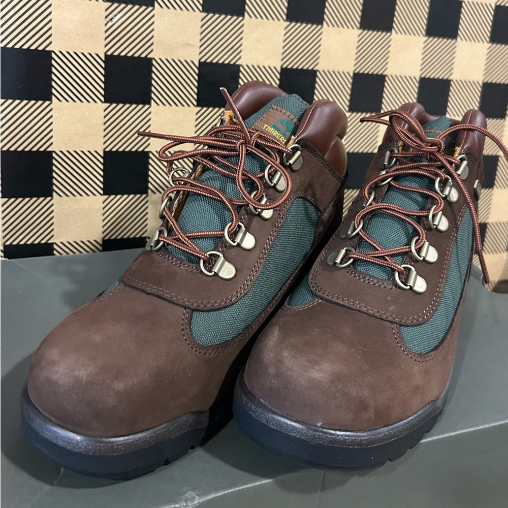 Timberland boys Brown and Green Boots